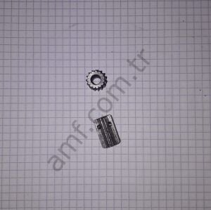 Long Gear Accelerator Pedal, 15 Tooth_ 604-20-097 Potansiyometre Dişlisi, 15 Diş Metal