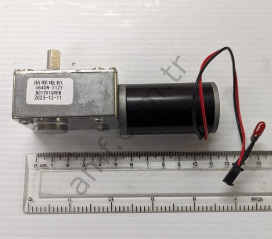 Arrow Gear&Motor, 12v 10rpm_OJ-PMT-041 Win Fall, Ok Redüktörlü Motoru, 12volt 10rpm, 5840N-31ZY