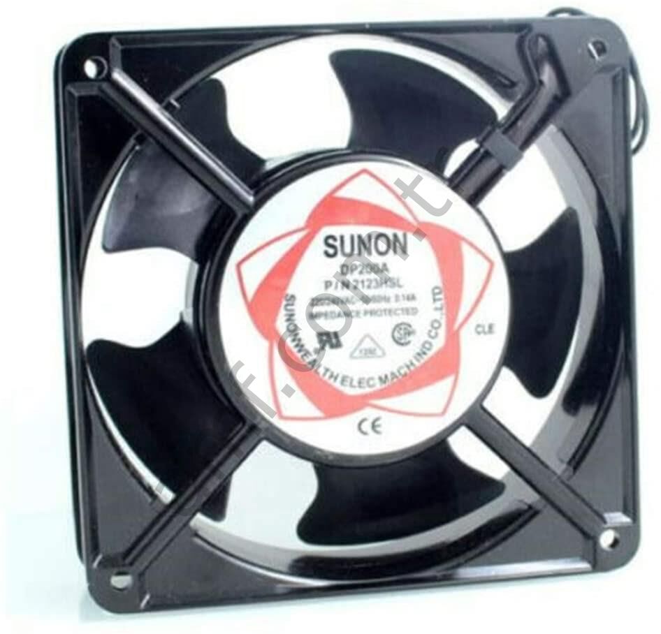 220 Volt 0.14 Amper 4'' Soğutma Fanı_DP200A Snuon DP200A PN/2123HSL 220-240V-50/60Hz 0.14A 120mmX120mmX38mm