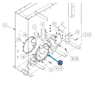 Ring Door Lower ODD  ( TMS )_9203001-1 Tms, Top Çıkışı Halkası, Alt, Tek Nolu/Odd Makine