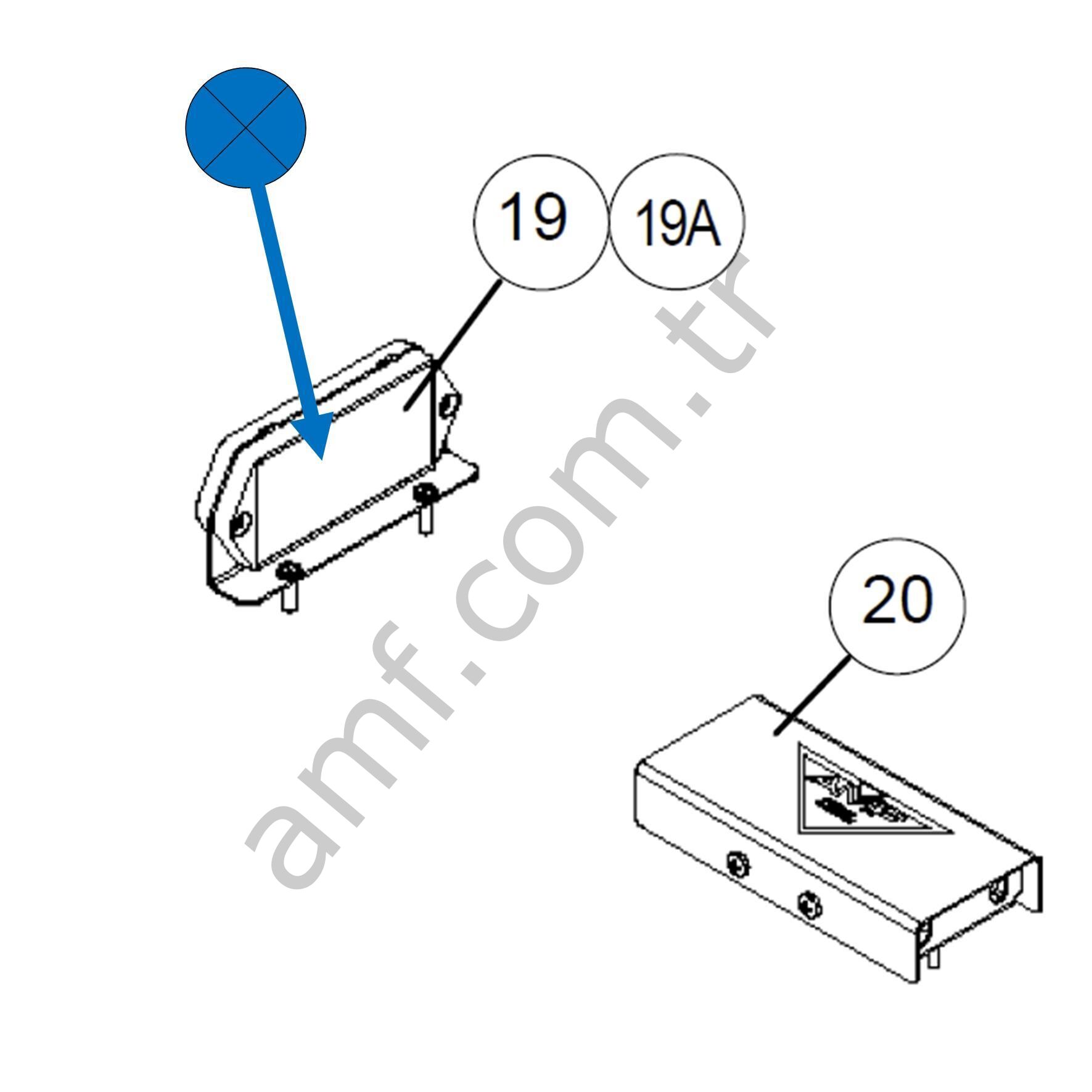 Ball Dedector Reflector_088000121 Top Sensörü Reflektörü, Alternatif Kit Olarak: 088-001-292