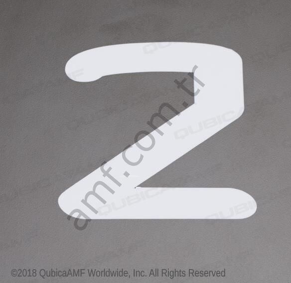 Lane Number Decal #2 Şerit Numarası Çıkartması #2