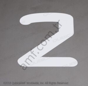 Lane Number Decal #2 Şerit Numarası Çıkartması #2