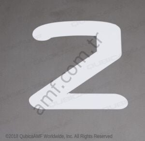 Lane Number Decal #2 Şerit Numarası Çıkartması #2