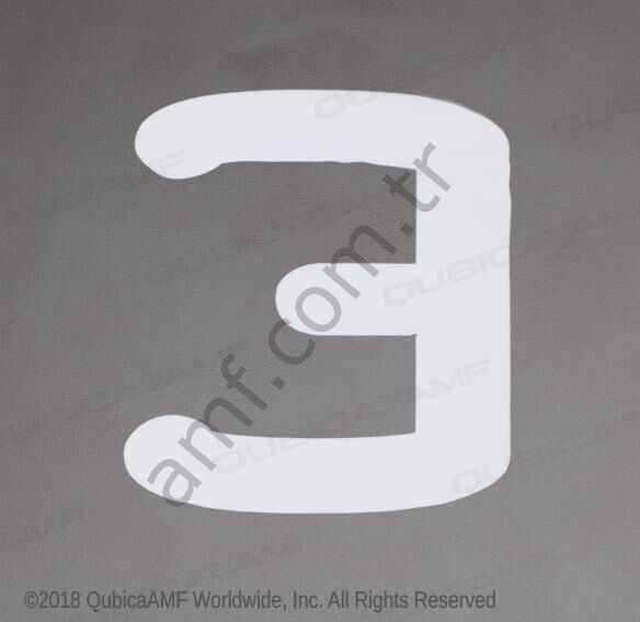 Lane Number Decal #3 Şerit Numarası Çıkartması #3