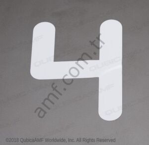 Lane Number Decal #4 Şerit Numarası Çıkartması #4