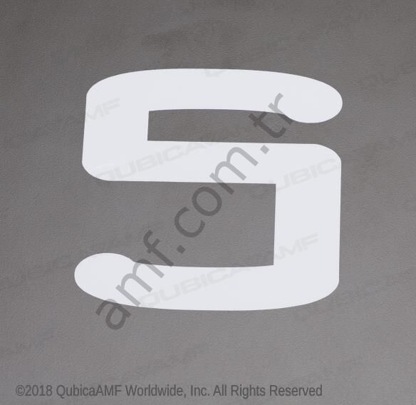 Lane Number Decal #5 Şerit Numarası Çıkartması #5