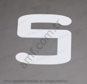 Lane Number Decal #5 Şerit Numarası Çıkartması #5