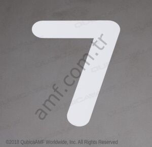 Lane Number Decal #7 Şerit Numarası Çıkartması #7