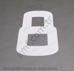 Lane Number Decal #8 Şerit Numarası Çıkartması #8