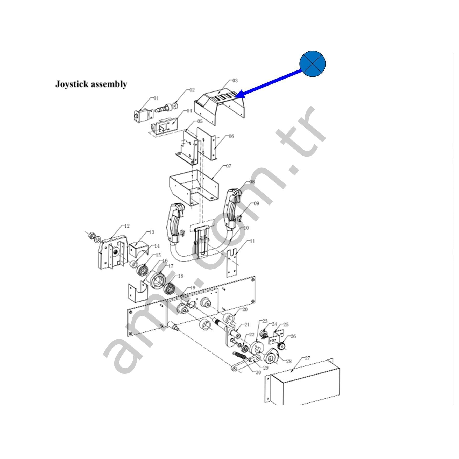 Target Zero Gun Up cover For Joystick Target Zero, Silah Üst Koruma Kaplaması, Pvc