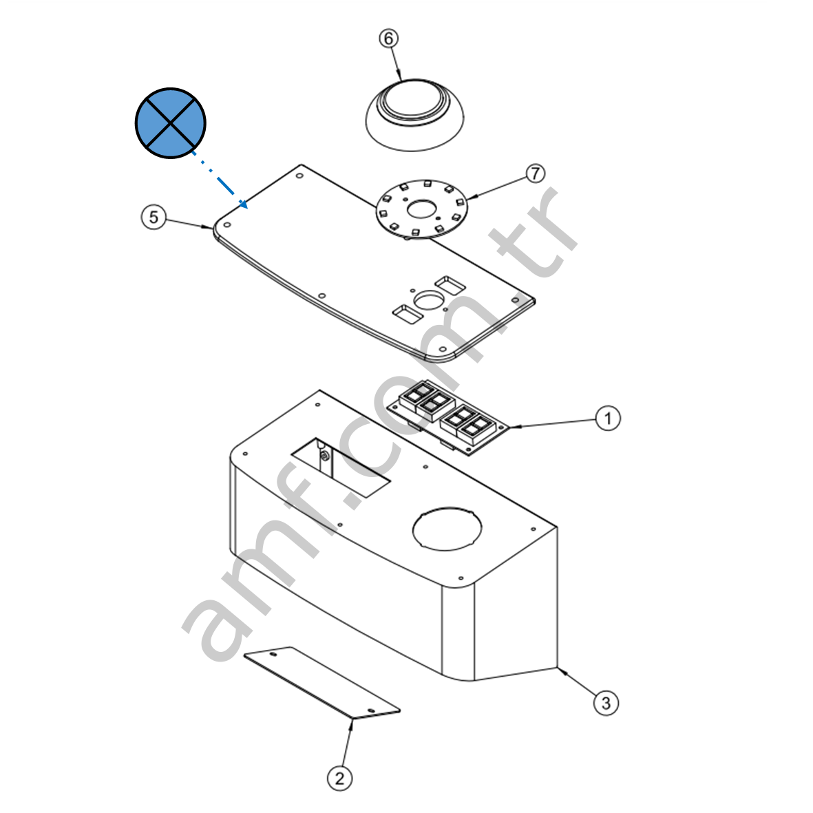 Magic Arrow, Button Acrylic_MMAA0S&A002 Magic Arrow, Buton Alt Tablası